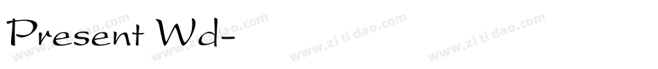 Present Wd字体转换